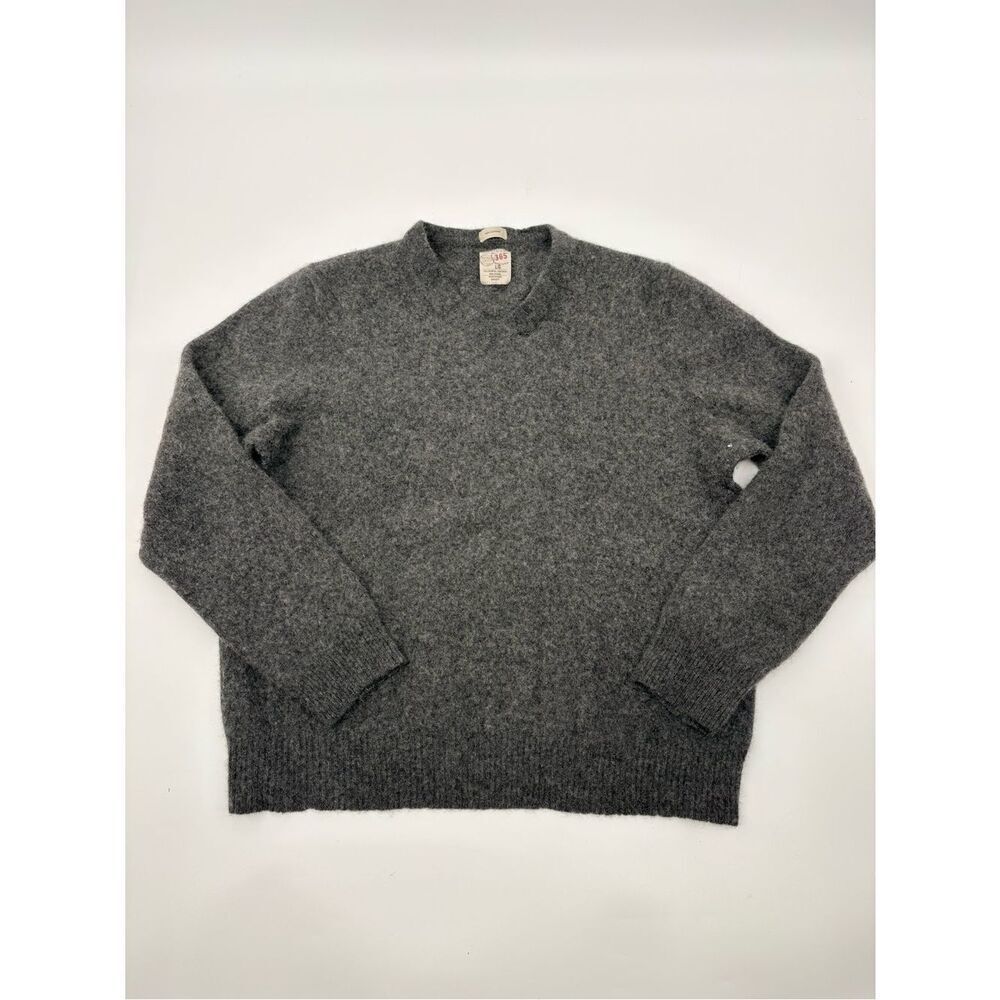 Article 365 Classic Men's cashmere Charcoal Crewneck Sweater